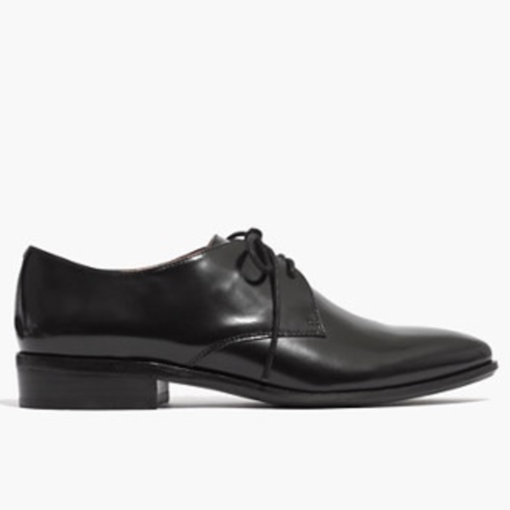 Madewell Jess Oxford in Cordovan Black New 7.5